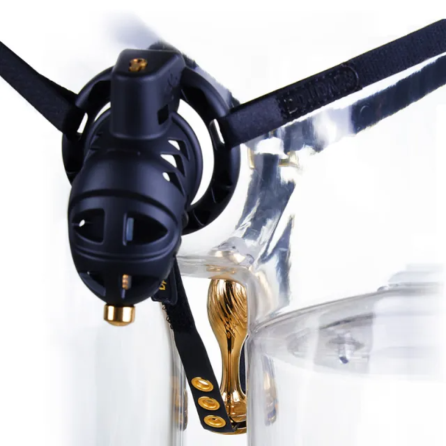 Rattlesnake Plastic Male Chastity Belt With Anal Plug