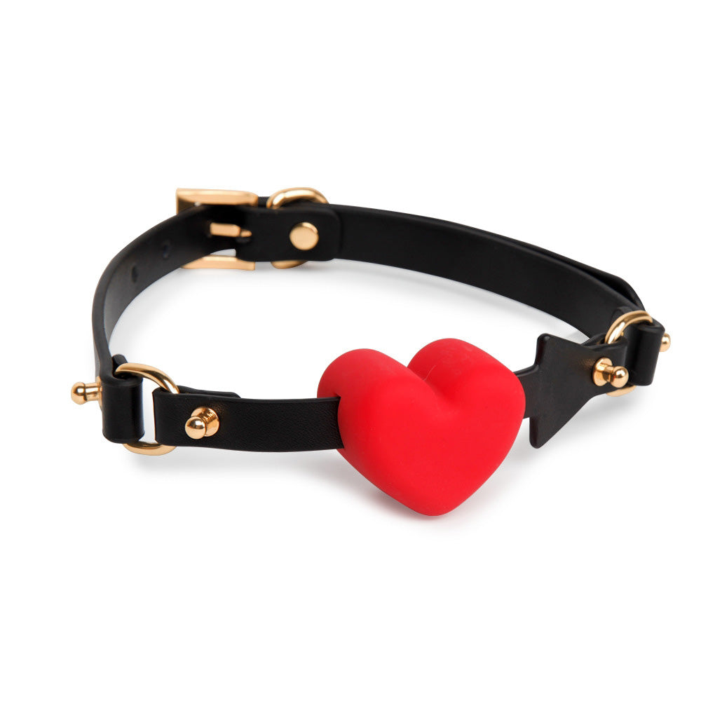 Valentine's Day BDSM Submissive Silicone Heart Gag